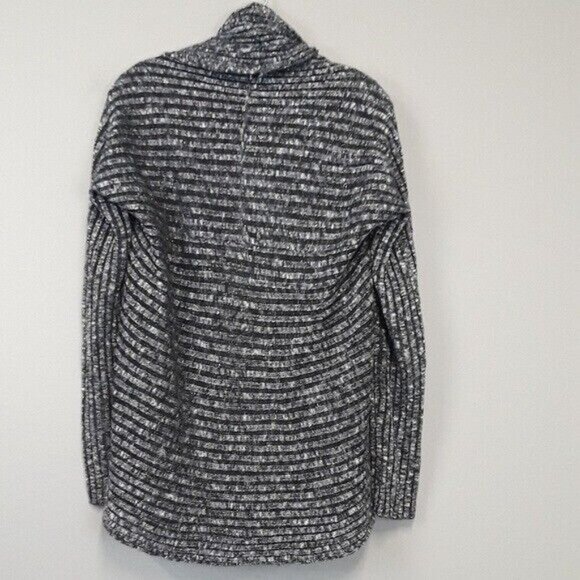 Inc International Concepts Womens Cardigan Black Silver Metallic Open Shawl Neck - Picture 6 of 6